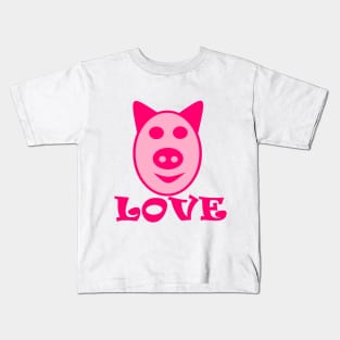 Pig Love Loves Pigs Kids T-Shirt